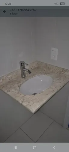 Pedra para lavatorio com cuba