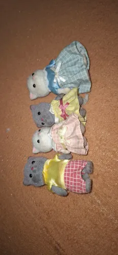 Família sylvanian famílias gatos persa