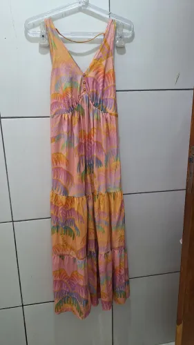 Vestido Farm arco-íris 