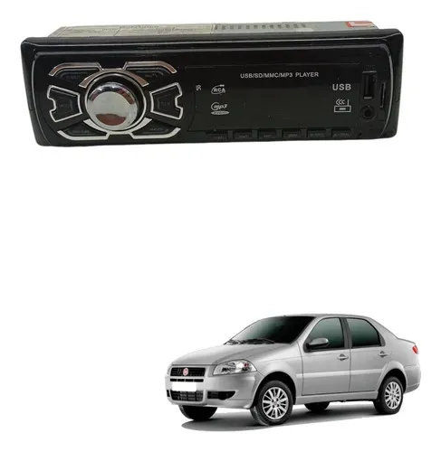 Radio Rca Mp3 Usb Fiat Siena 1.0 2005 2006 2007 2008 2009
