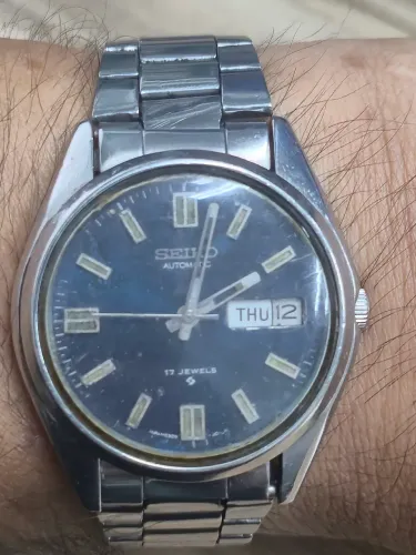 Relógio SEIKO AUTOMÁTICO VINTAGE AZUL MARINHO - TODO REVISADO