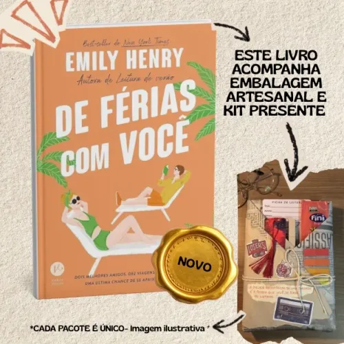 Livro Presente | De férias com você (livro novo)