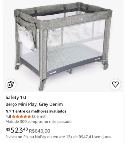 Berço portátil mini Safety