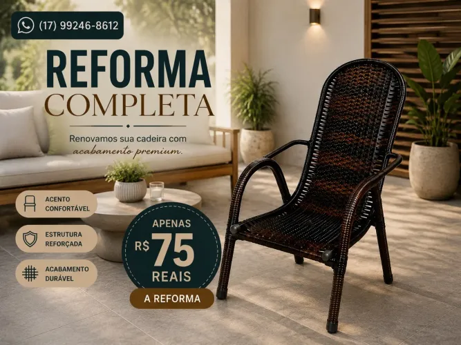 Cadeira de junco/reforma