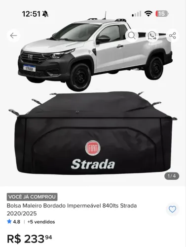 Bolsa maleiro Strada