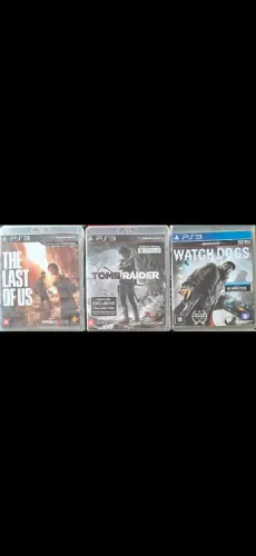 Combo: THE LAST OF US + TOMB RAUDER + WHATCH DOGS  - PS3