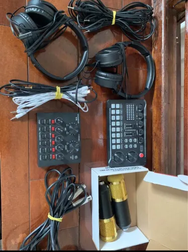 Kit gravações podcast 