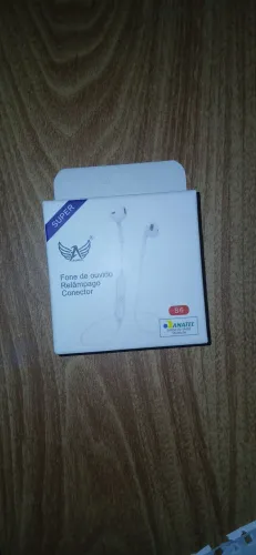 Fone sem fio Bluetooth Recarregável Altomex S6 Microfone Esportivo Branco
