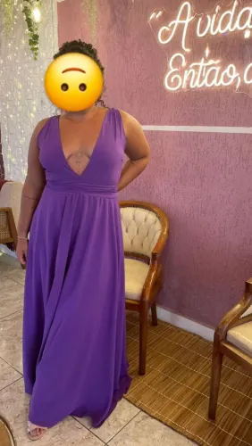 Vestido de festa lavanda