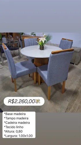 Mesa de Jantar Redonda