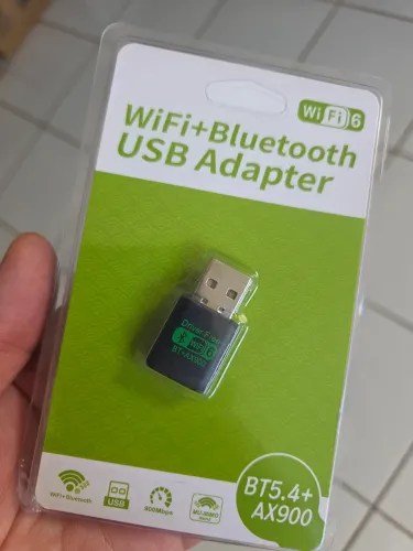 Adaptador wifi Dual Band com Bluetooth (Novo)