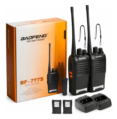 Kit 2 rádio comunicador baofeng BF-777S