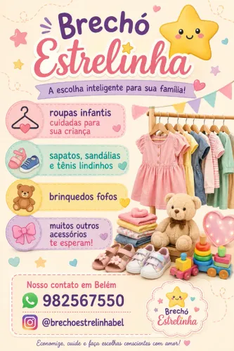Brechó Estrelinha para crianças felizes!