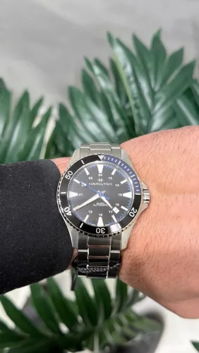 HAMILTON KHAKI NAVY SCUBA BATMAN AUTO, NOVO, SEM USO