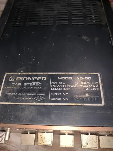Equalizador automotivo Pioneer