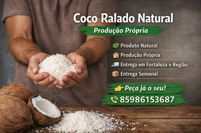 Coco ralado sem conservantes