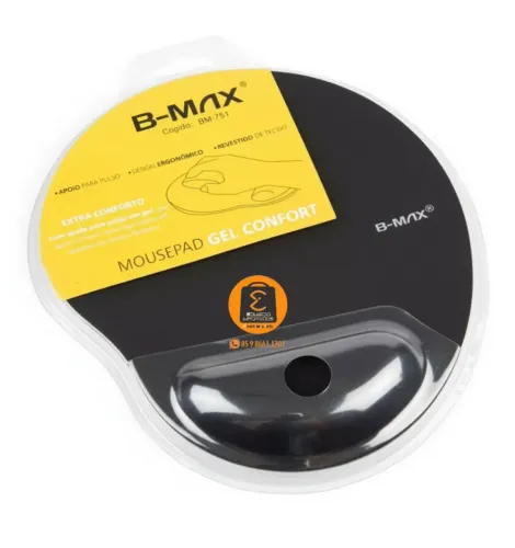 MOUSE PAD B-MAX com apoio para Pulso em Gel, confortável