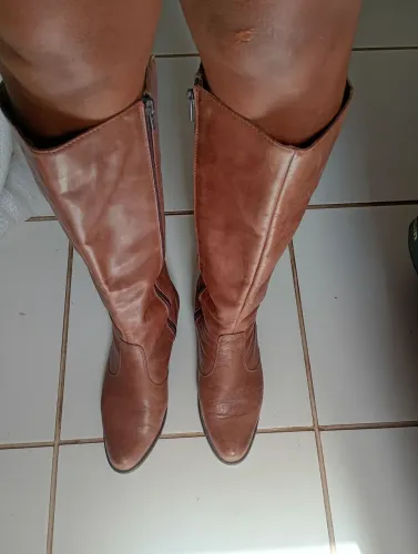Bota de couro 
