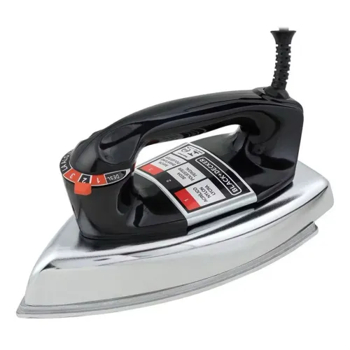 Ferro de Passar a Seco com Base de Alumínio Black Decker
