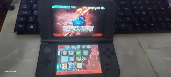 Nintendo New 3ds xl preto com jogos desbloqueado IPS