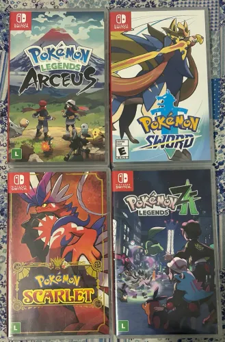 LOTE 4 JOGOS POKÉMON - NINTENDO SWITCH