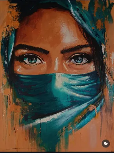 Tela pintura a mão