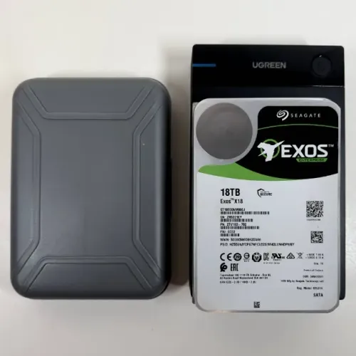 HD Externo 18 TB Seagate Exos X18 7200 RPM SATA USB HD Portatil Camera Foto Filmagem