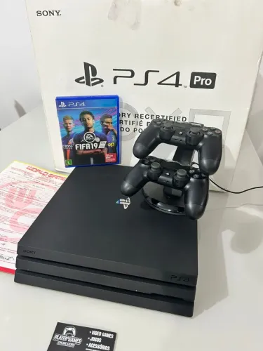 Playstation 4 Pro Memória 1Tb Com Caixa (Aceito Cartão)