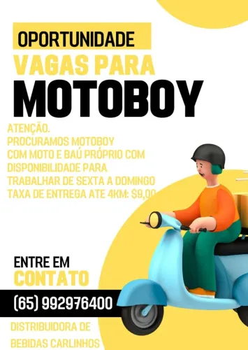 Vaga para entregador Zé Delivery