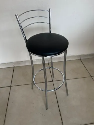 Banqueta cromada altura 72cm