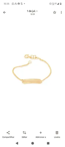 Pulseira de bebê