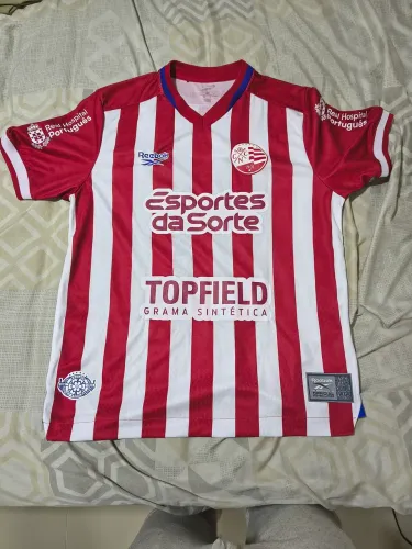 Camisa Náutico Reebok Home usada em jogo