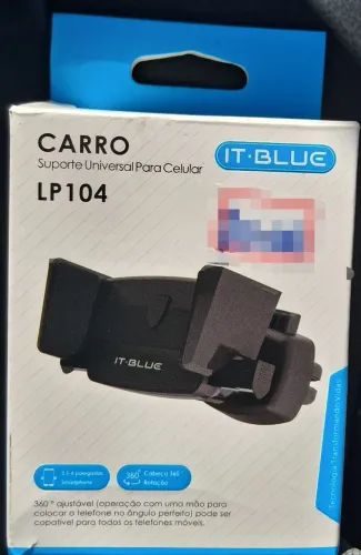 Suporte Universal Veicular para celular da marca It-Blue, modelo LP104.