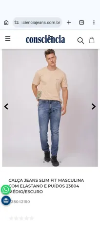 Calça Jeans e Sem Uso nova na etiqueta