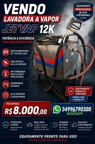 Vendo Maquina de Vapor Jet Vap 12000