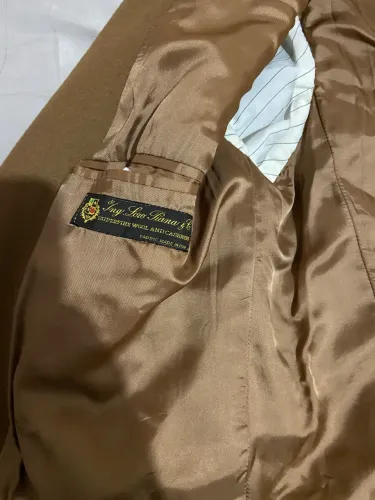 Peça de luxo brooksfield da loro piana 