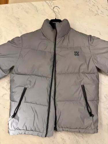 Jaqueta puffer hugo refletiva