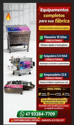 Equipamento para salgados 