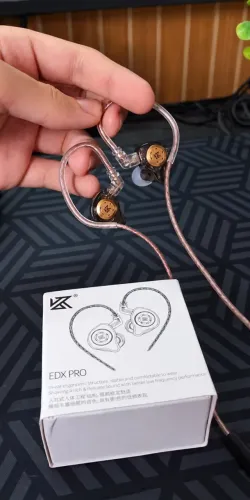 FONE KZ EDX PRO PRETO (COM MIC)