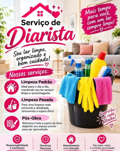 Diarista/faxineira