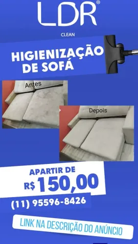 Limpeza e higienização de estofados