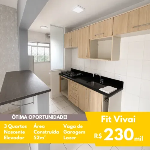 FIT - Venda - Apto. Fit Vivai - 3 Quartos - Nascente - Lazer Completo