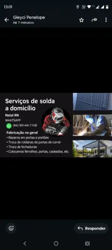 Soldador a domicílio