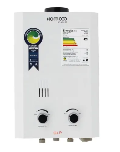 Aquecedor Komeco Slim KO 07M BP A Gás GLP (Nunca usado)