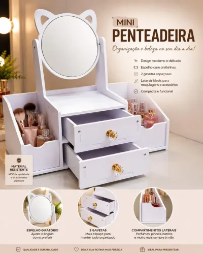 Mini Penteadeira Organizadora