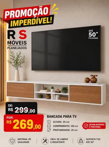 Bancada para Televisão 