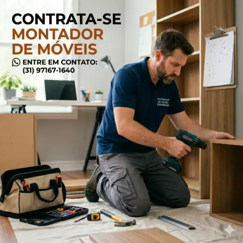 Vaga para montador de móveis com experiência