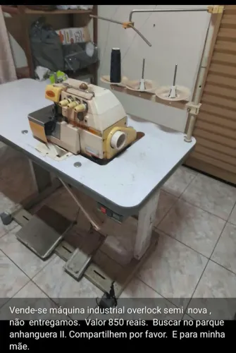 Maquina de costura overlock