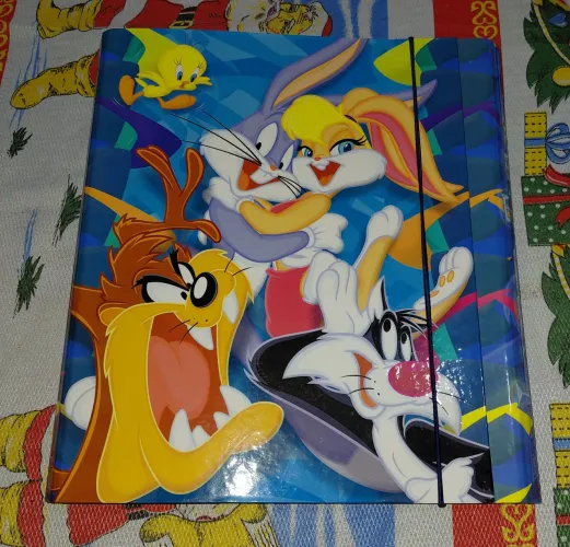 Fichário Looney Tunes Vintage Anos 90/2000 - Colecionador - Estado Impecável
