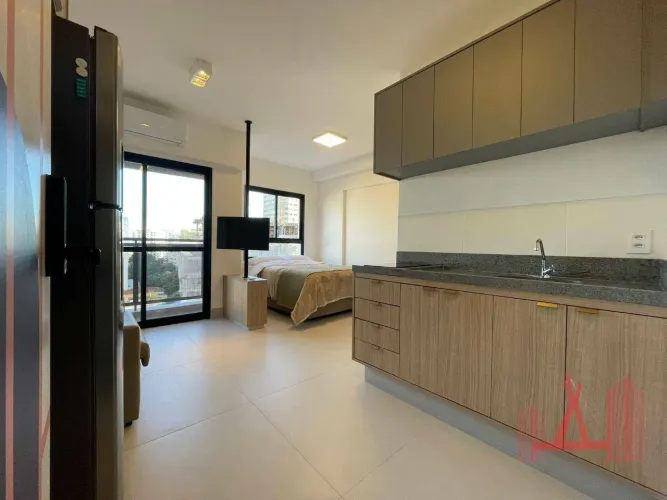 Studio MOBILIADO para Locação com 1 dormitório, com 25 m² - Vila Madalena